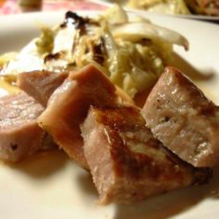 オーブンで簡単、ローストポーク塩焼き豚